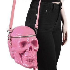 NWT KILLSTAR Gravedigger Bubblegum Pink Skull Bag
